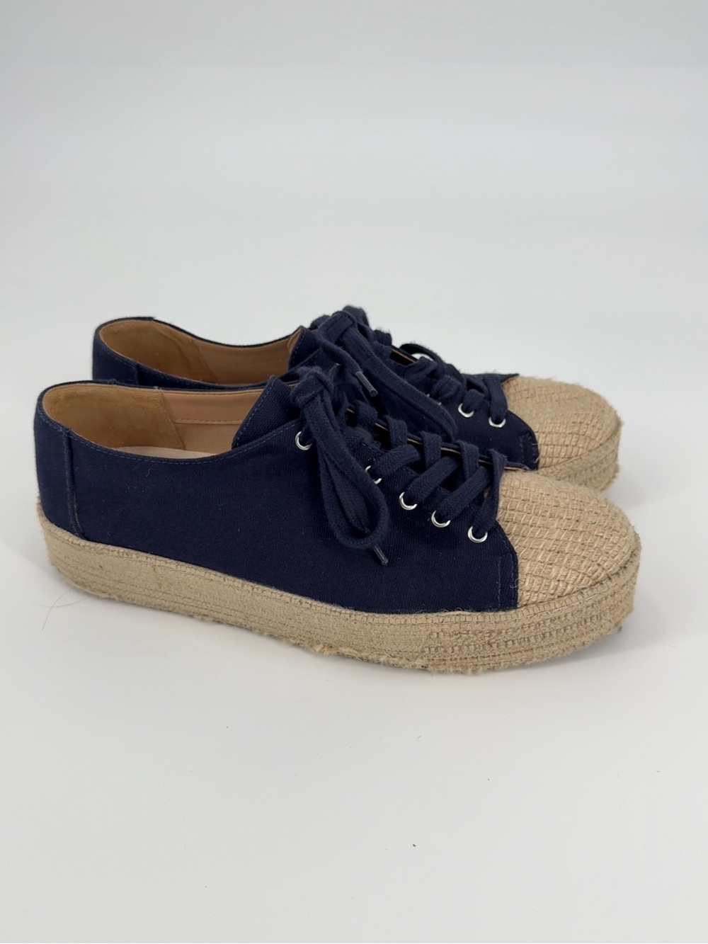 Schutz Luana Espadrille Platform Sneaker | Navy | 9.5B